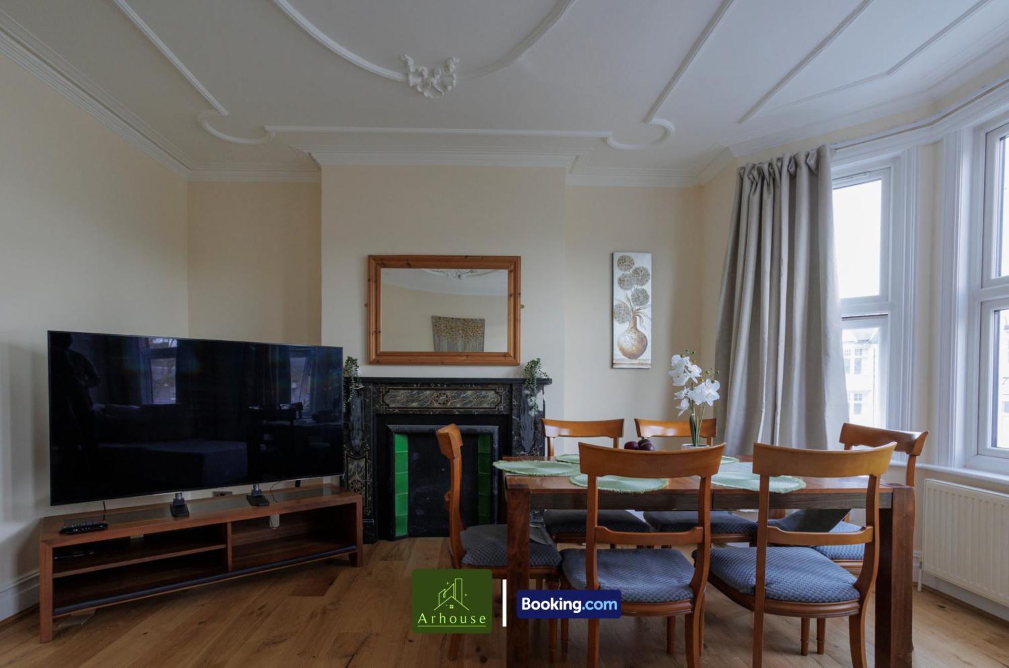 Appartement 3 Bedroom By Arhouse Short Lets & Serviced Kensal Rise With Free Wifi & Free Parking Londres