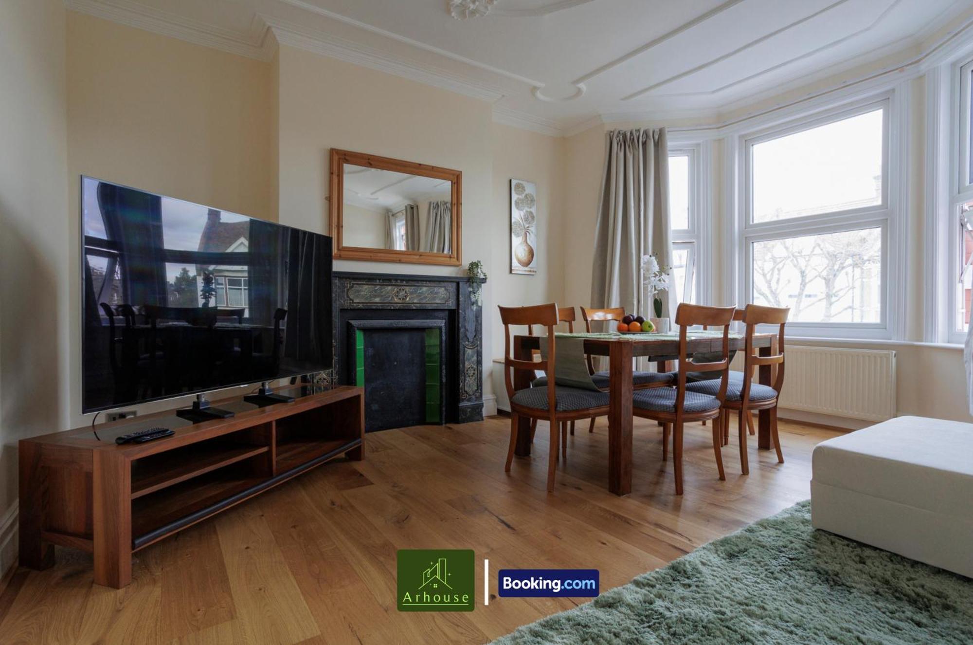 3 Bedroom By Arhouse Short Lets & Serviced Kensal Rise With Free Wifi & Free Parking Londres